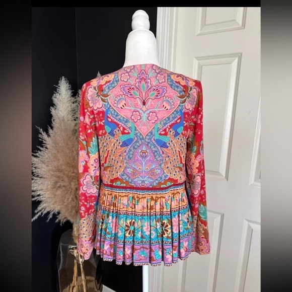 Spell & The Gypsy Lotus Jacket Ruby Red
 Size Oversized XS - Picture 4 of 14